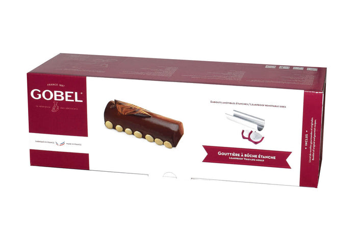 Gouttière à bûche Gobel inox + embouts silicone - M