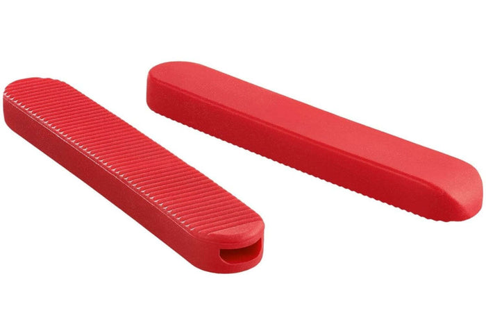 Grande pince de cuisine Triangle inox embouts silicone amovibles - 35 cm