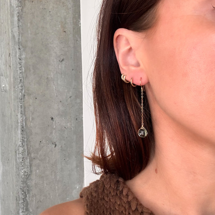 Green Amethyst Duster Earrings