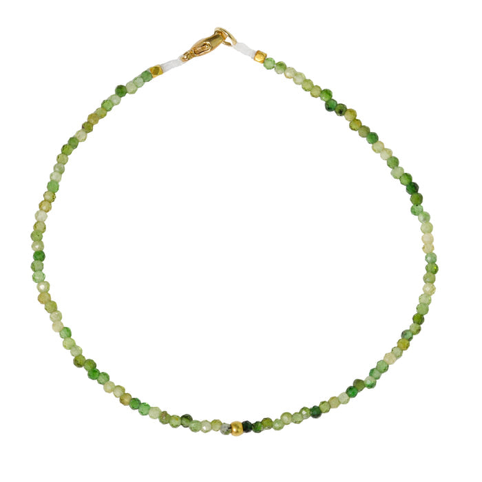 Green Tourmaline & 18k Bracelet No. 126-Margaret Solow
