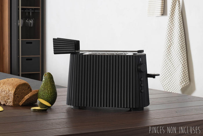 Grille pain Alessi Plissé design par Michele De Lucchi - 6 degrés de chauffe - Noir