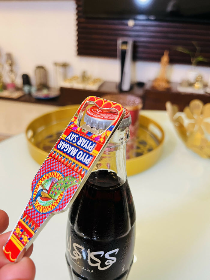 Gul Khan Bottle Premium Metal Fridge Magnet & Opener