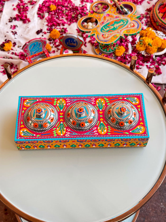 Gul Khan Multicolor Truck Three Partition Tray