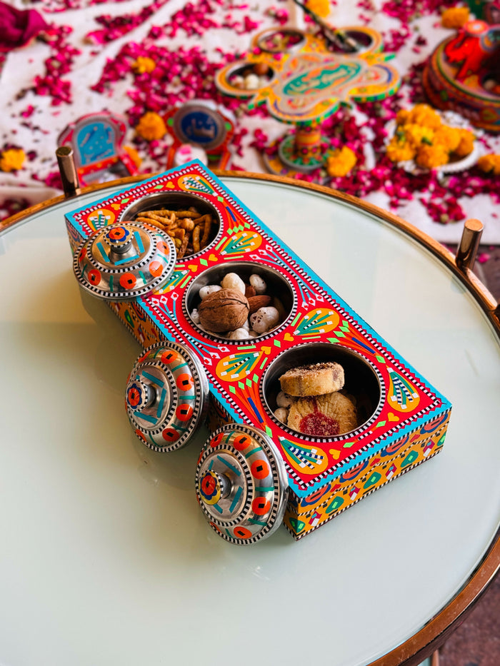 Gul Khan Multicolor Truck Three Partition Tray