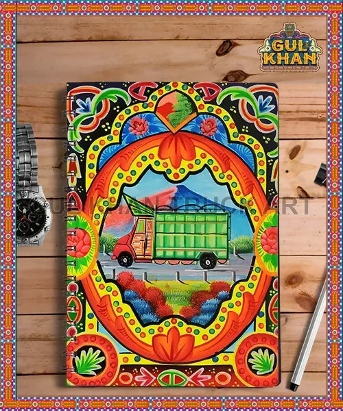 Gul Khan Soft Cover Note Book Truck