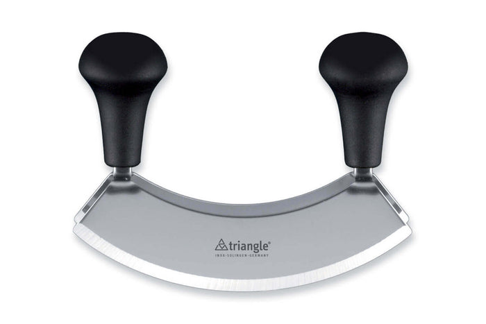Hachoir berçoir Triangle double lame inox - 3 tailles - 14 cm