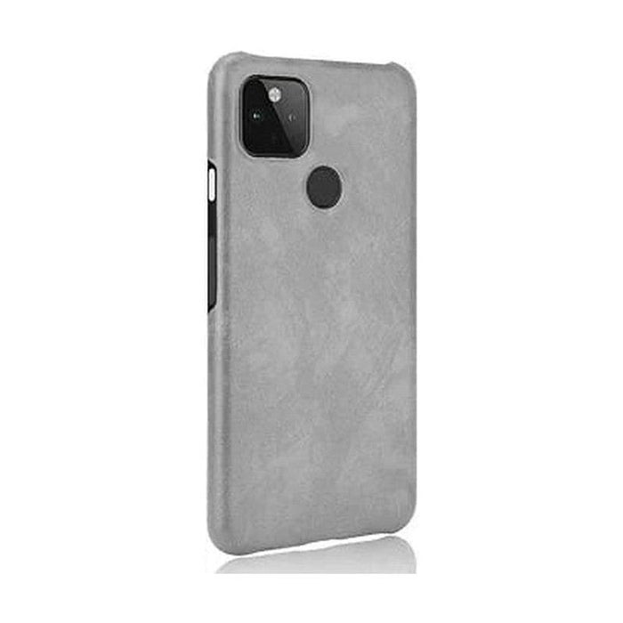 Hard Leather Case for Google Pixel 5 - Grey