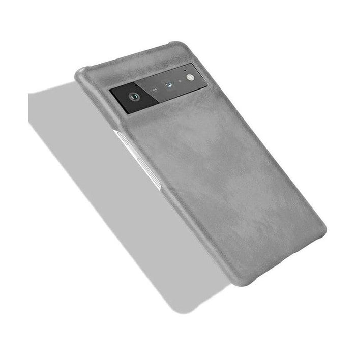 Hard Leather Case for Google Pixel 6 - Grey