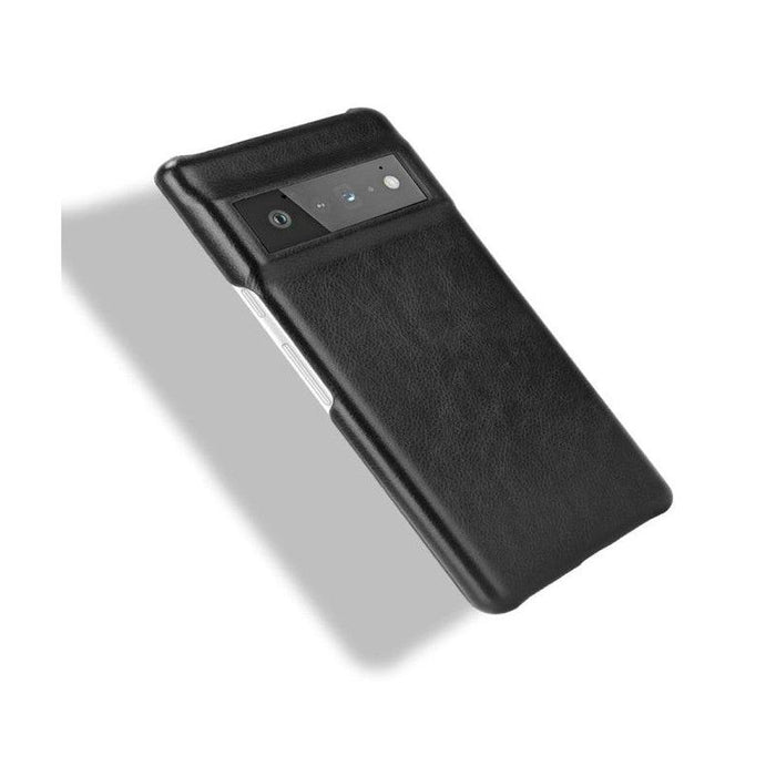 Hard Leather Case for Google Pixel 6A - Black