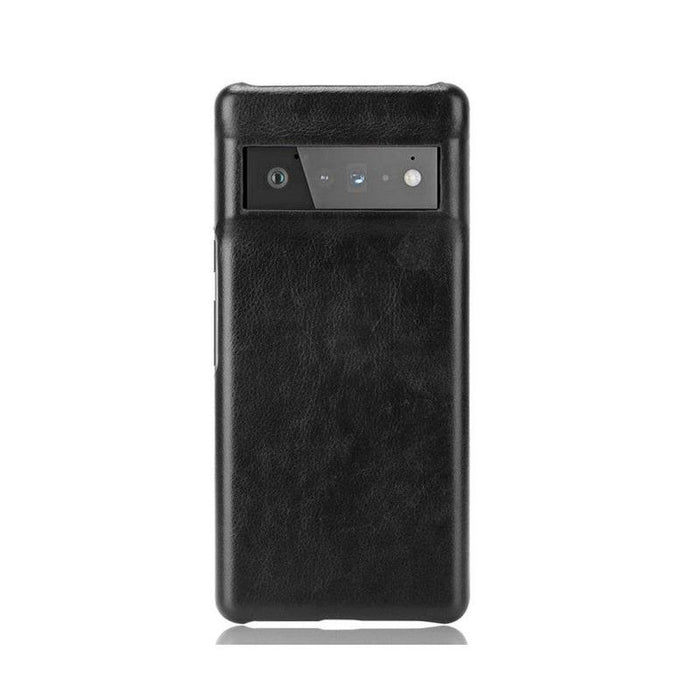 Hard Leather Case for Google Pixel 6A - Black