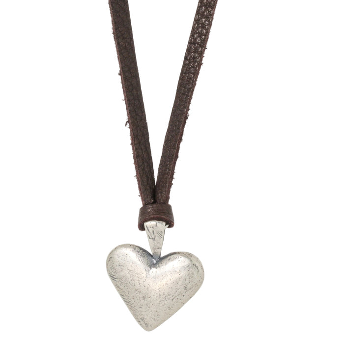 Heartland Dark Brown Leather Necklace
