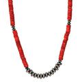 Heishi Spiny Oyster Shell Necklace-Southwest