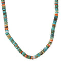 Heishi Turquoise + Spiny Oyster Shell Necklace
