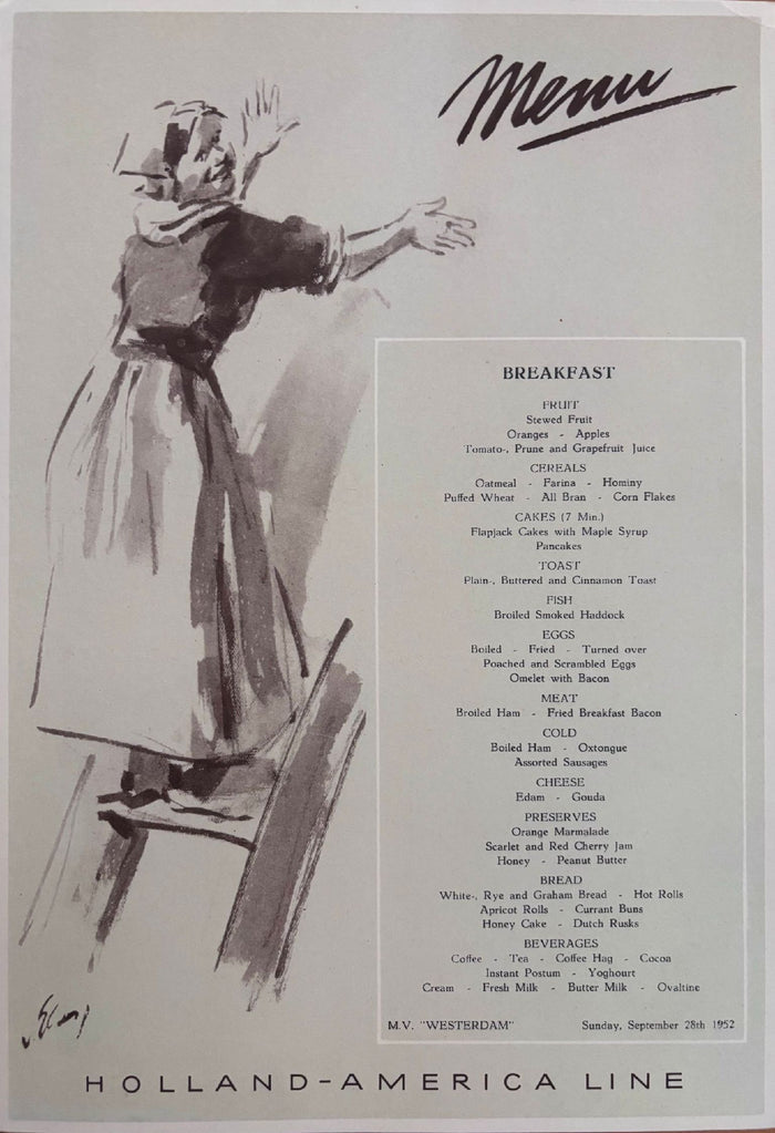 Holland-America Line. Breakfast
