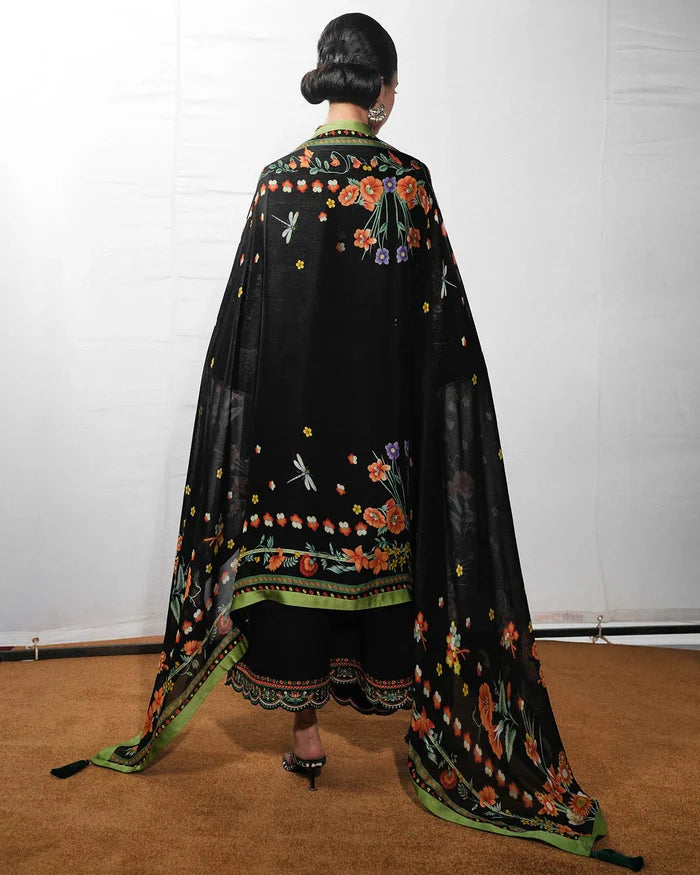 Hussain Rehar - Bahri Three Piece Embroidered Cotton