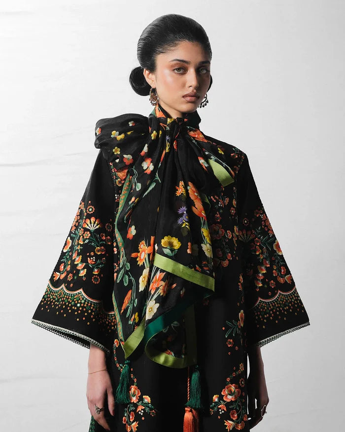 Hussain Rehar - Bahri Three Piece Embroidered Cotton