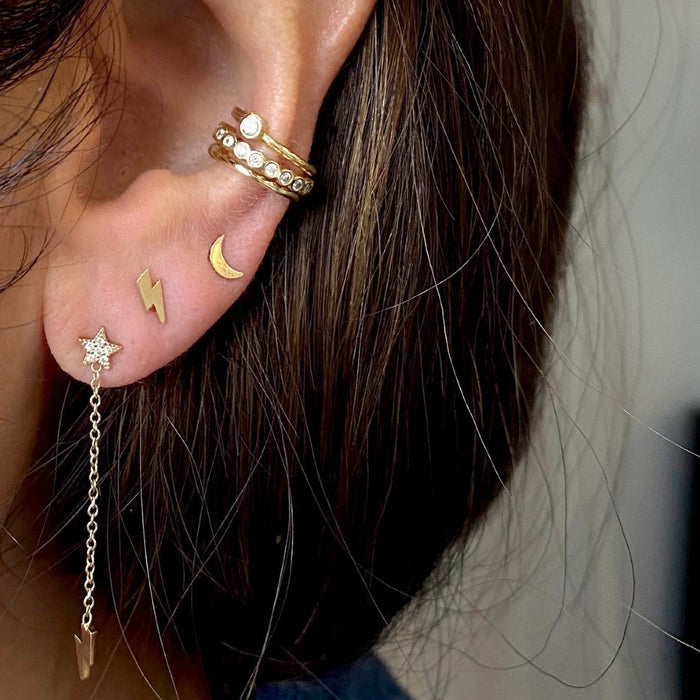 Itty Bitty Bolt Flat Back Stud-Zoë Chicco