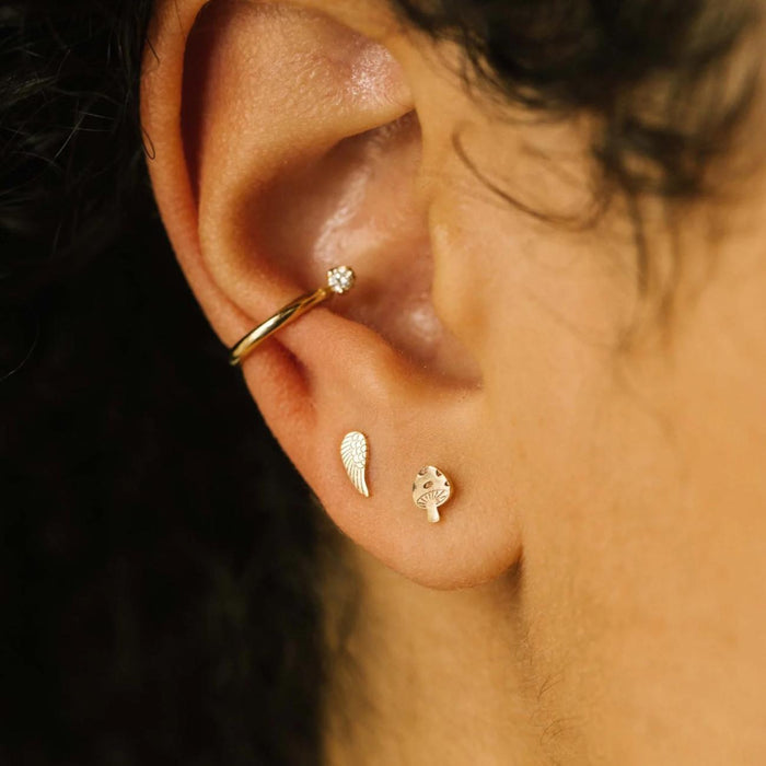 Itty Bitty Mushroom Stud-Zoë Chicco