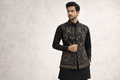 J Pardesi - Black Sultan Waistcoat