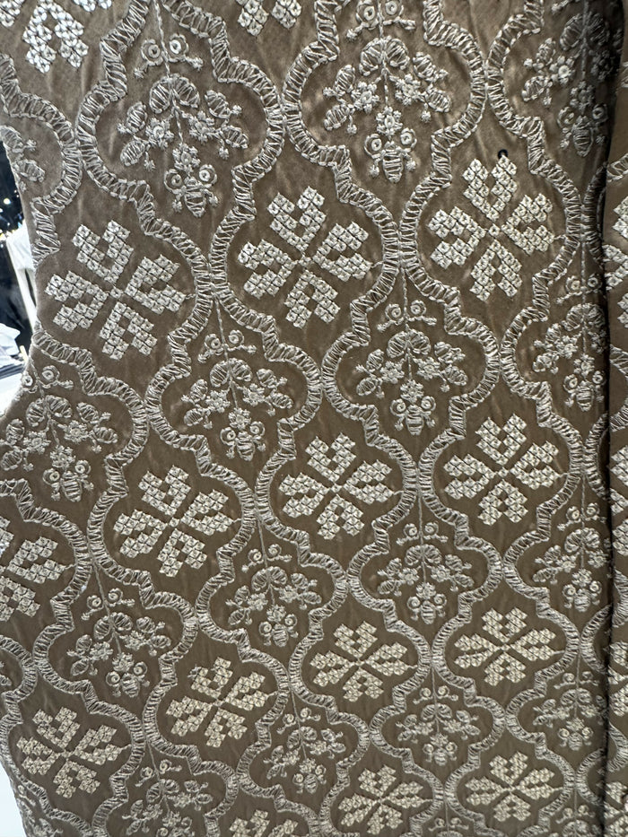 J Pardesi - Brown Floral Waistcoat