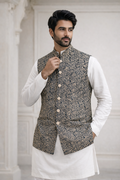 J Pardesi - Deep Navy Blue Waistcoat