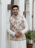 J Pardesi - Phulkari Bloom Waistcoat