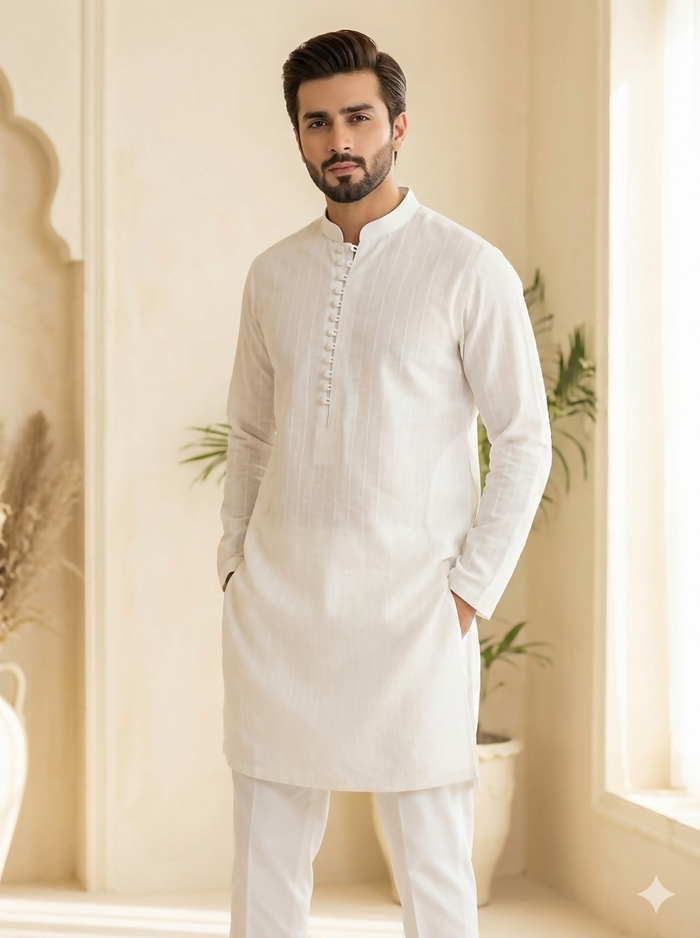 J PARDESI - SnowFlake Kurta