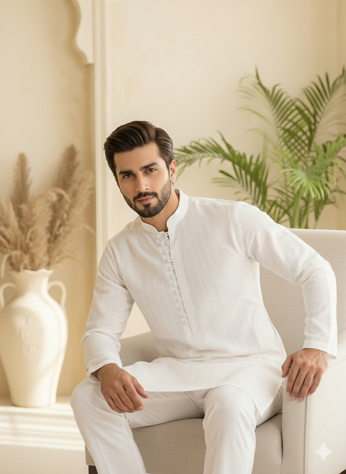 J PARDESI - SnowFlake Kurta