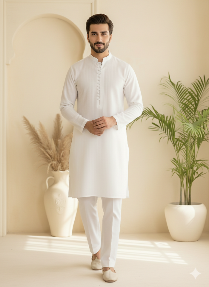 J PARDESI - SnowFlake Kurta