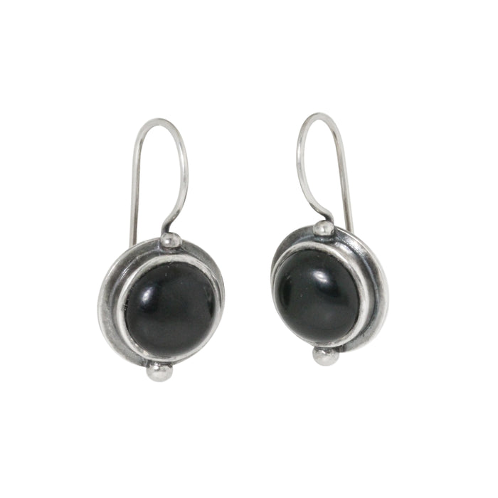 Jet Full Moon Earring by Dennis Hogan-Southwest