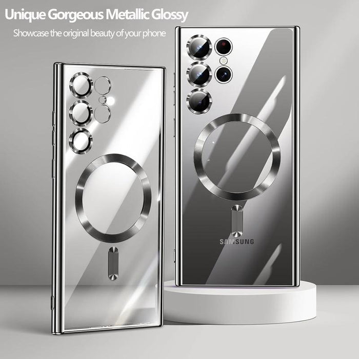 KingLink Luxury MagSafe Case Silver – For Samsung S25 Ultra