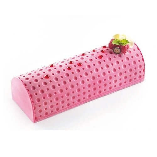 Kit moule à bûche 250 x 90mm + tapis de décor Silikomart