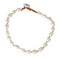 Knotted Oval Pearl Bracelet