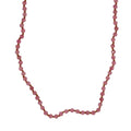 Knotted Pink Tourmaline Bead Necklace