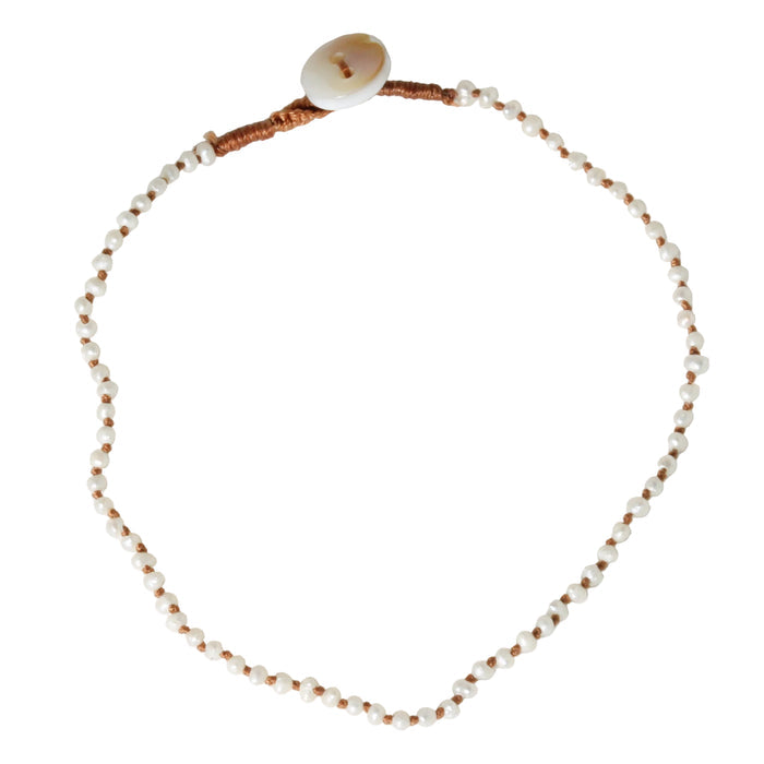 Knotted Seed Pearl Bracelet