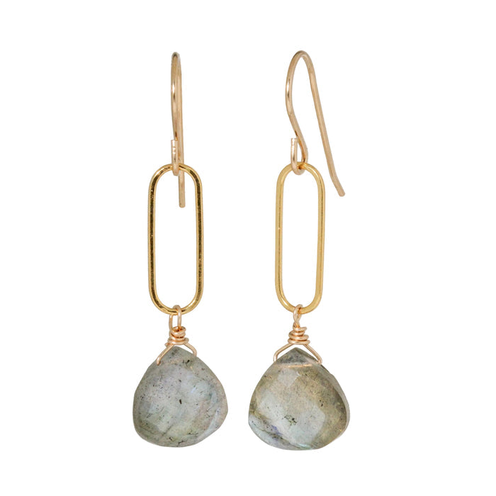 Labradorite Link Earring