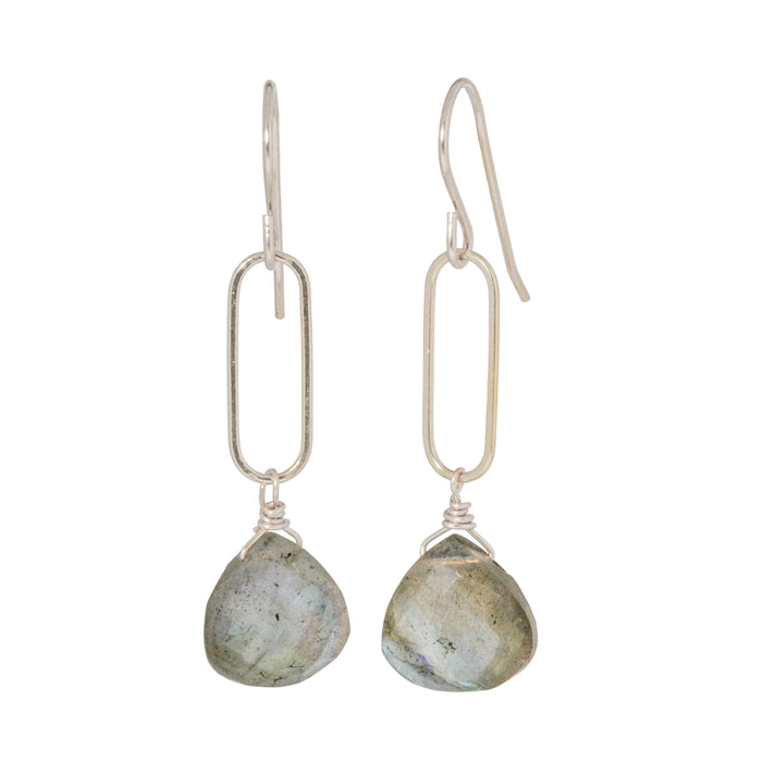Labradorite Link Earring