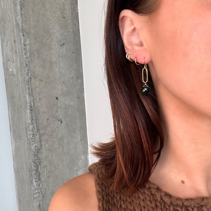 Labradorite Link Earring