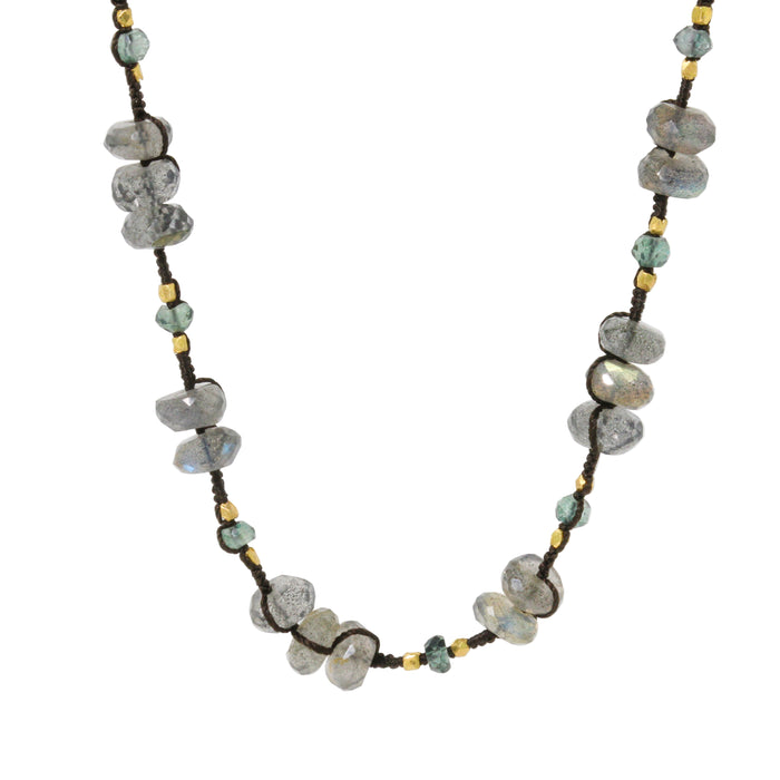 Labradorite Woven Necklace-Danielle Welmond