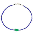 Lapis & Emerald Bracelet No. 157-Margaret Solow