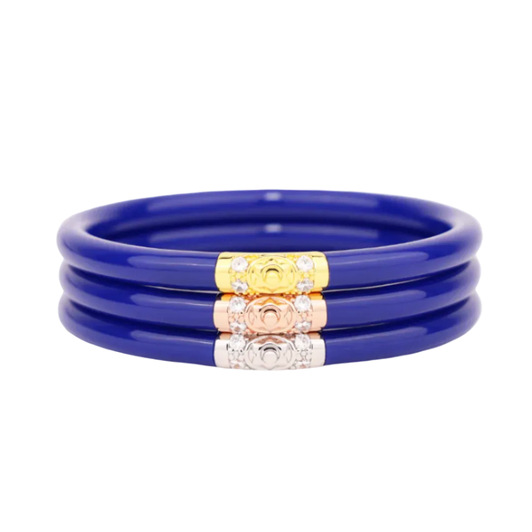 Lapis Three Kings Bangle Bracelet Set