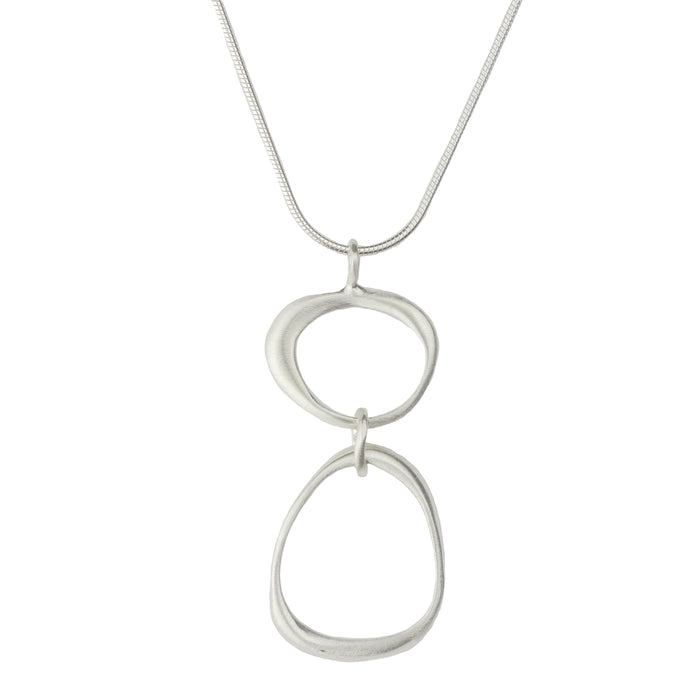 Large and Small Organic Circle Necklace-Philippa Roberts