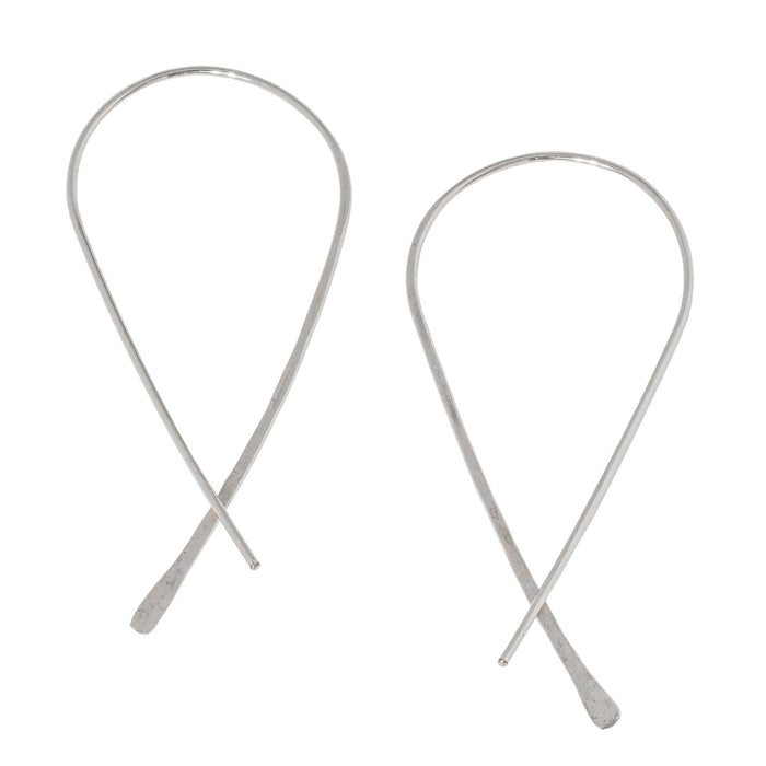 large sterling silver fish earrings by glacier lily