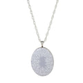 Large Floral Enamel Locket Necklace-Chemistry Jewelry
