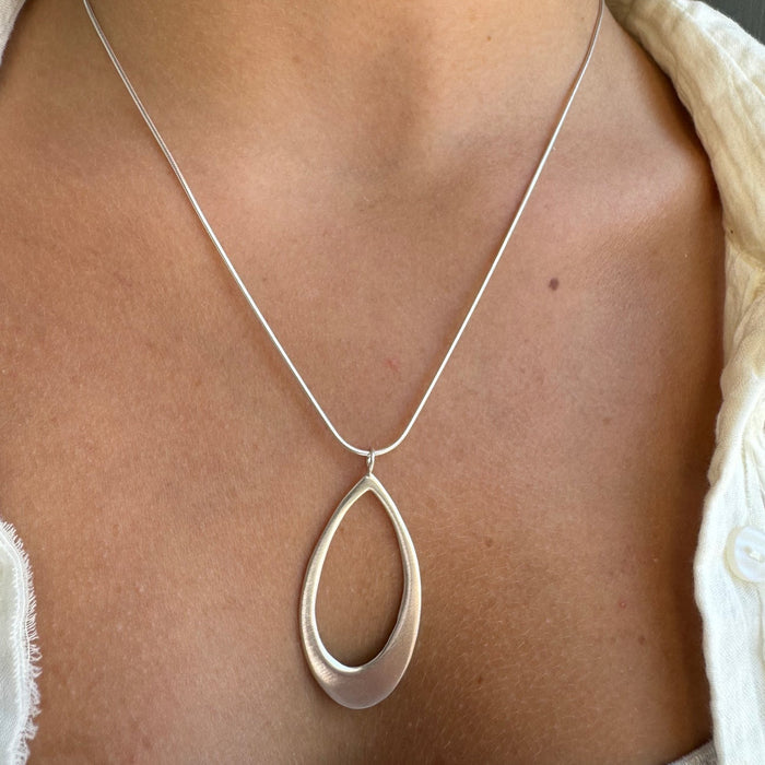 Large Open Tapered Leaf Necklace-Philippa Roberts