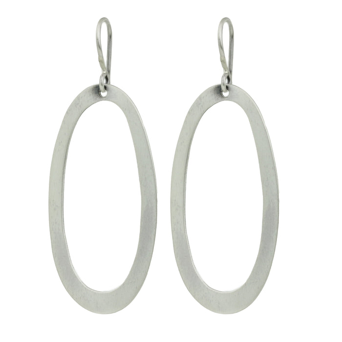 Large Oval Drop Earrings-Jane Diaz