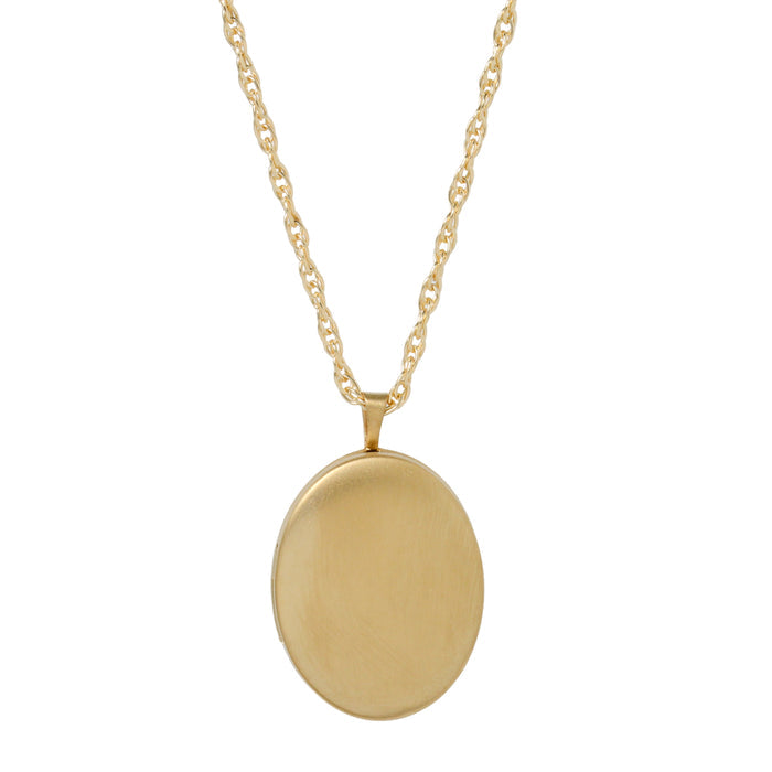 Large Oval Locket Necklace-Chemistry Jewelry