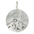 Large Round Silver Mt Hood Charm-Heather B. Moore