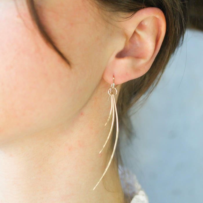 Large Whisp Earrings-Glacier Lily