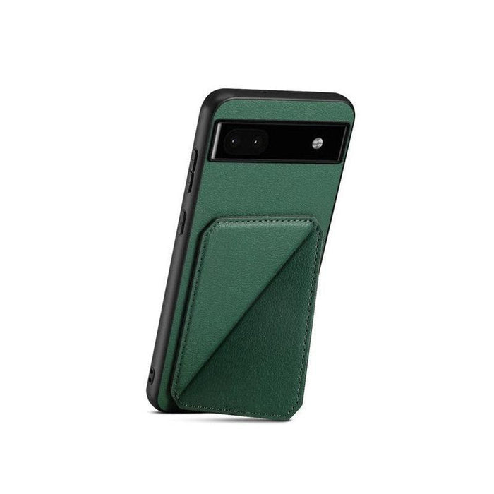 Leather Back Case with Card Slot Holder for Google Pixel 6 Pro - Green